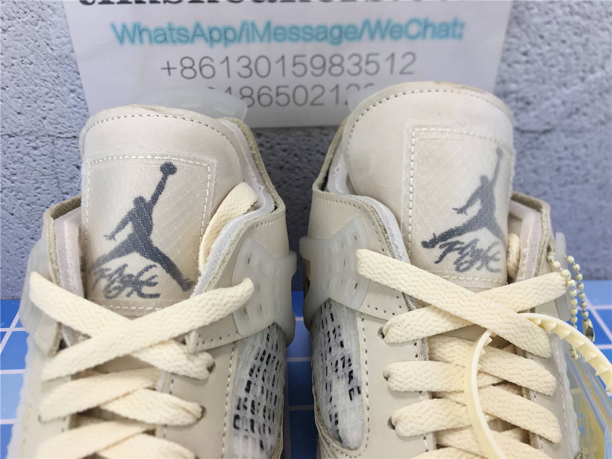 GX batch Off-White x Wmns Air Jordan 4 SP Sail CV9388-100